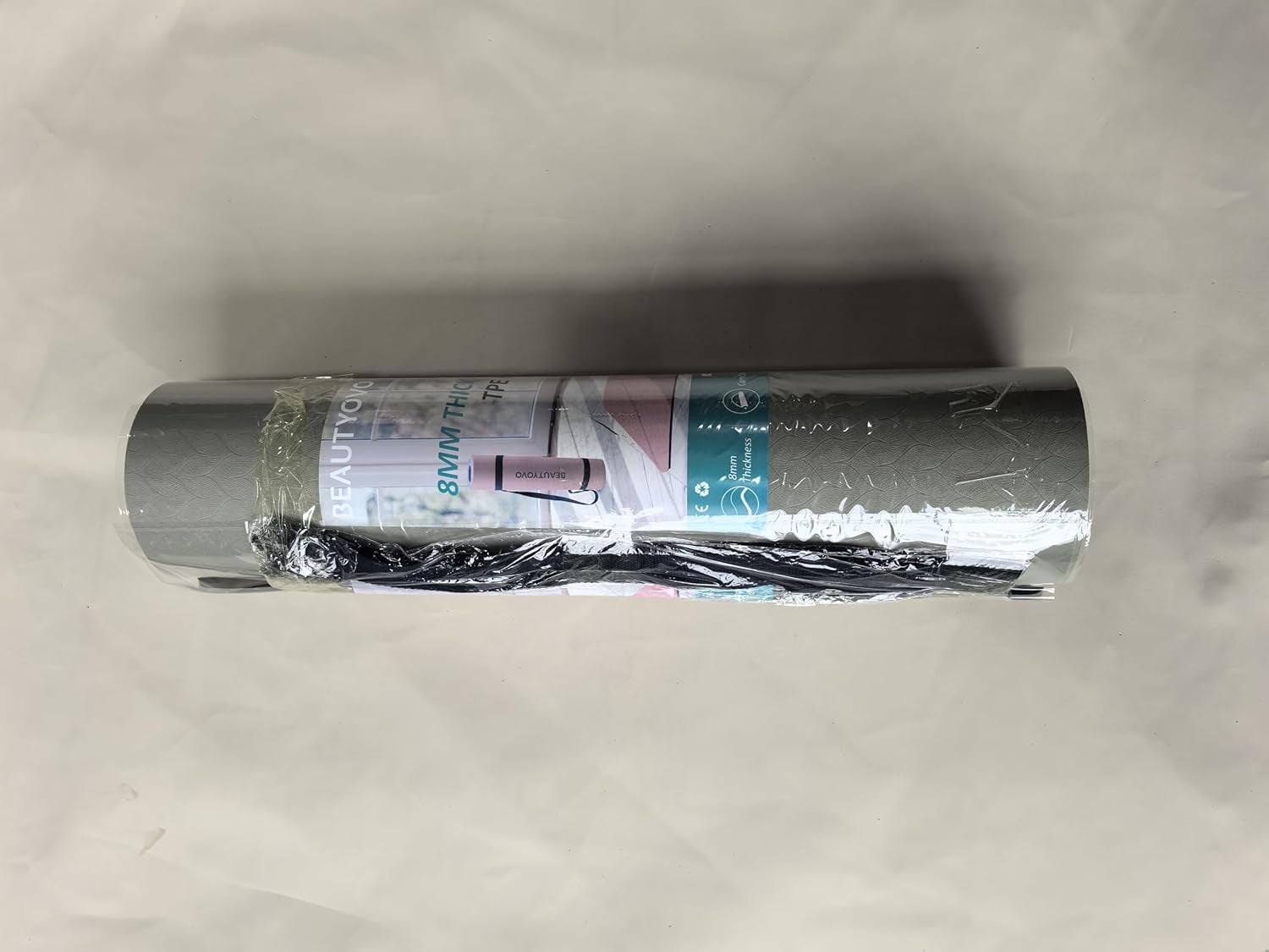 BUILD UP YOUR TEMPLE ~ Yoga Mat with Strap, 1/3 Inch Extra Thick Yoga Mat Double-Sided Non Slip, Professional TPE Yoga Mats for Women Men, Workout Mat for Yoga, Pilates and Floor Exercises