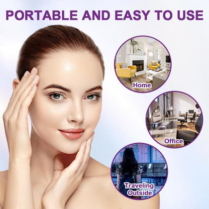 WE HAVE SPA AT HOME  High Frequency Hair & Facial / Skin Therapy Wand 4Pcs