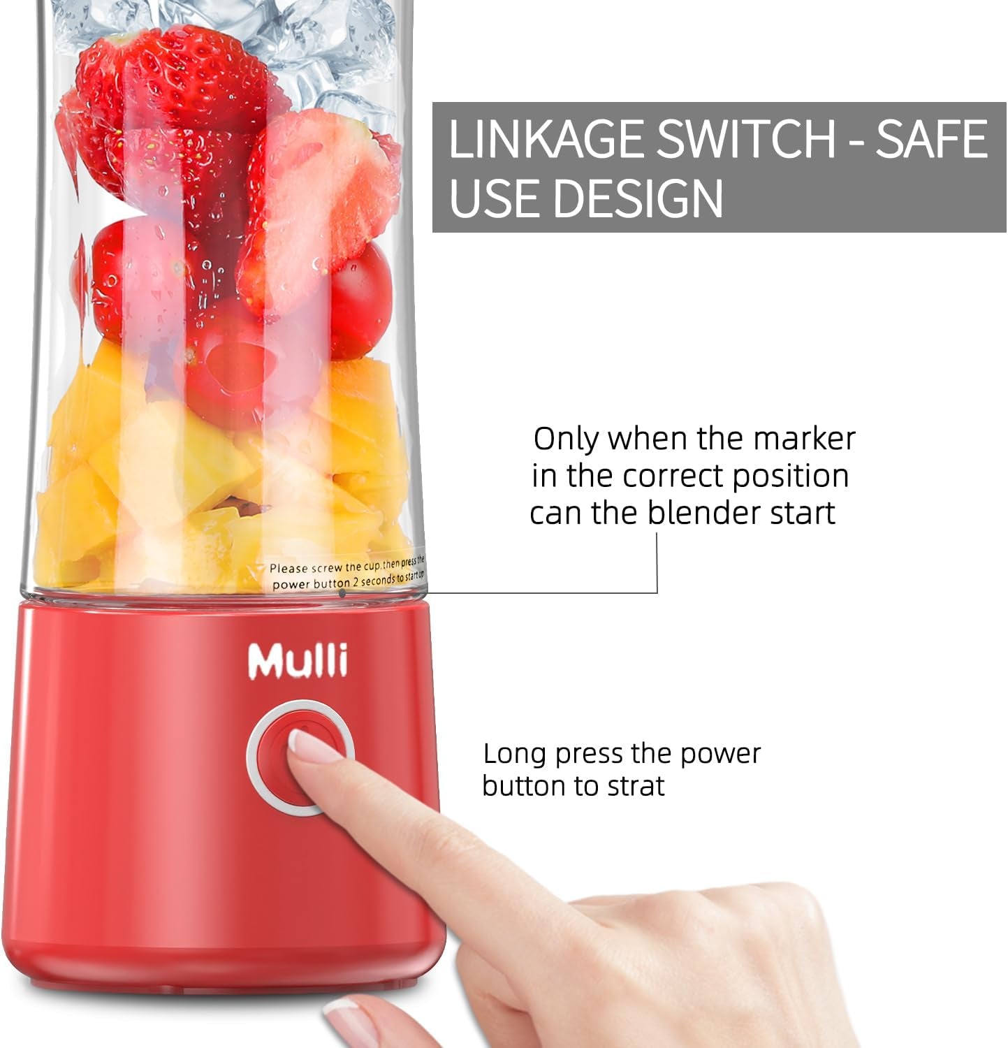 MEAL PREP PRO Six Blade Portable Blender | USB Rechargeable Personal Mixer for Smoothie and Shakes at Work, Travel, and Gym 