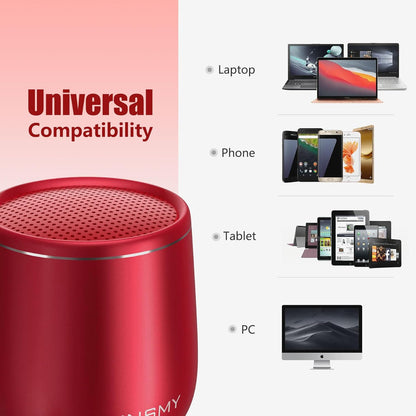 HABIT STACK 101Bluetooth Waterproof Mini Portable Wireless Speaker | Handheld Pocket Size | Built in Mic for Showering, Driving, Cooking, Hiking Biking Gift Laptop Tablet