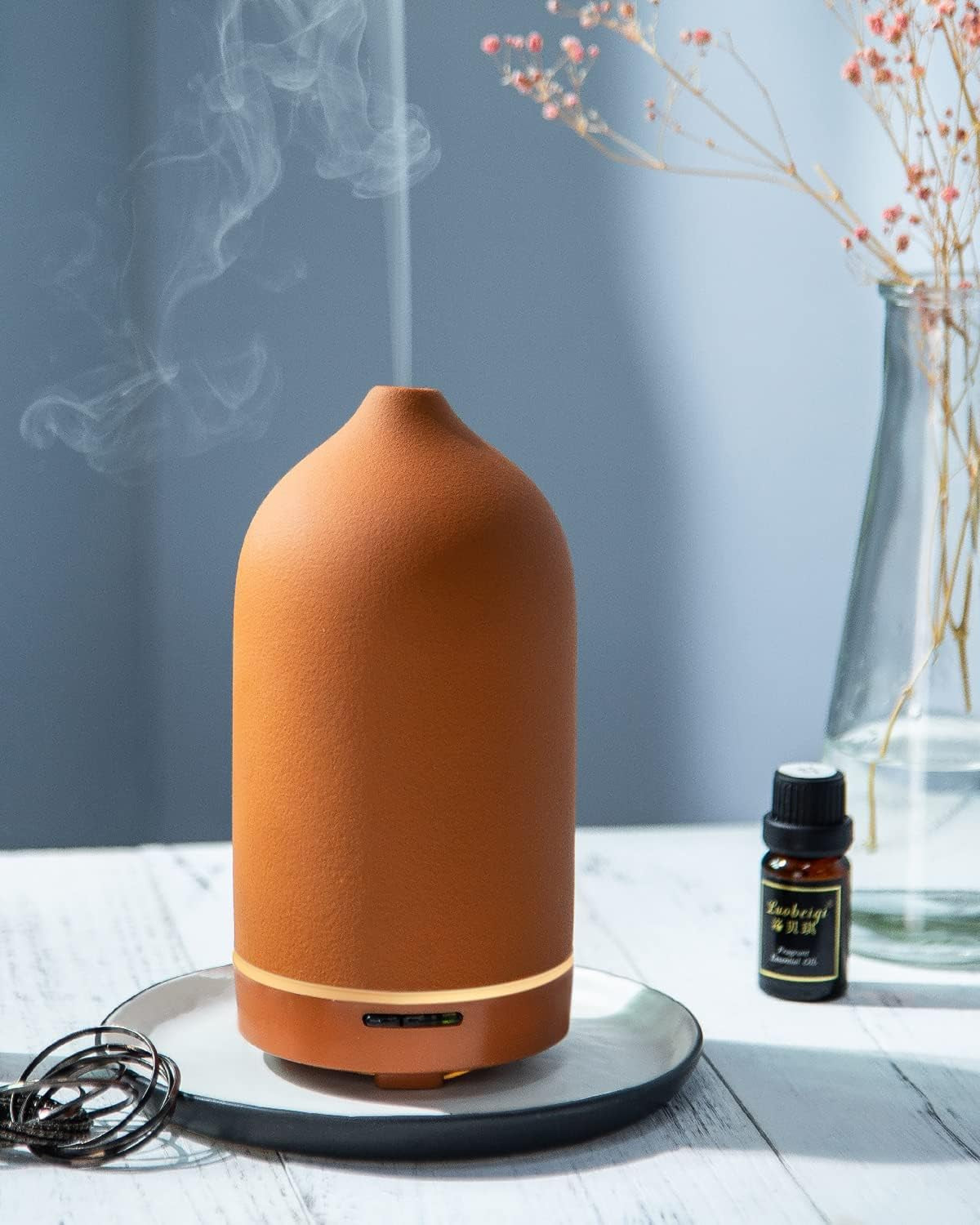 HABIT STACKING 101 Essential Oil Diffuser |120Ml Aromatherapy Ceramic Diffusers with Auto Shut off Function