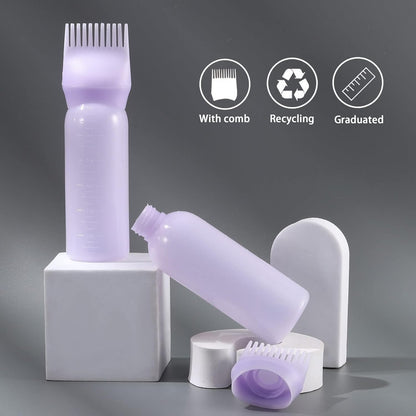 ROOT FOR YOURSELF Root Comb Hair Oil Applicator Bottle - 6 Oz - 2 Pack  