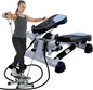 ONE STEP AT A TIME Mini Stepper for at Home Cardio - Non-Slip Pedals - Resistance Bands - LCD Digital Monitor