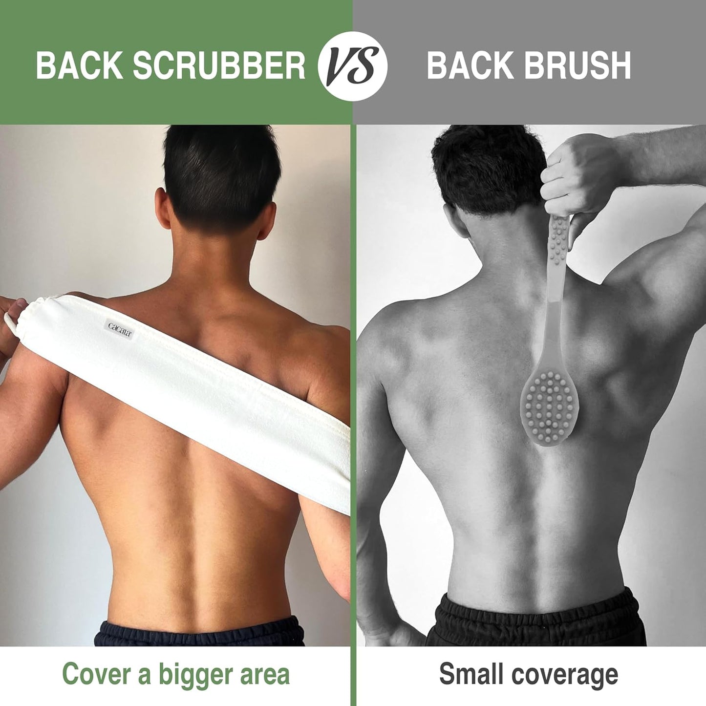 MAINTAIN THE MAINTENANCE ROUTINE Set of Exfoliating Glove, Face Scrubber & Back Scrubber for Shower | 100% Vegan Viscose Exfoliating Body Scrubber, Bath Hammam Kese & Spa Mitt