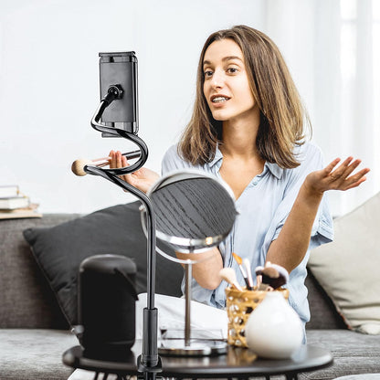 GET THAT POSTURE RIGHT Gooseneck Tablet Stand & Kindle Holder for Bed | Tablet Stand with Adjustable Flexible Arm Clamp | Mount Clip Holder for Phone Ipad Air Mini | Galaxy Tabs | Kindle Fire | Switch or Other 4.7-10.5" Devices