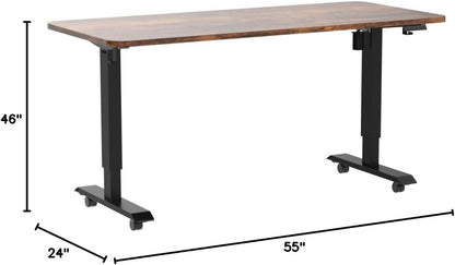 BEST OF BOTH WORLDS Electric Standing Desk | Height Adjustable Desk | Ergonomic Home Office Sit / Stand Desk with Memory Preset Controller
